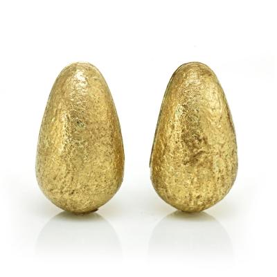 David Webb David Webb 1970s Brushed Finish Earrings