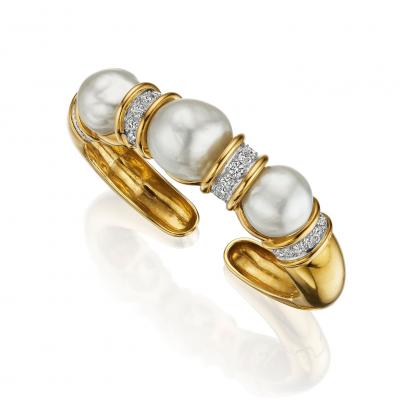 David Webb David Webb South Sea Pearl Bracelet
