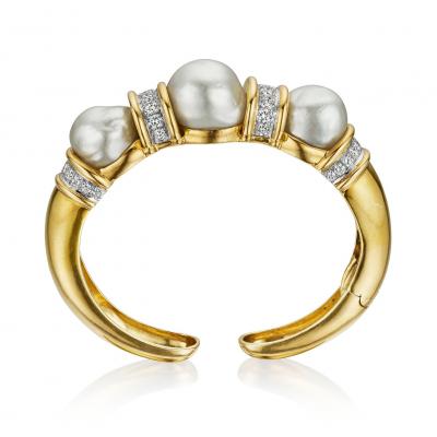 David Webb David Webb South Sea Pearl Bracelet