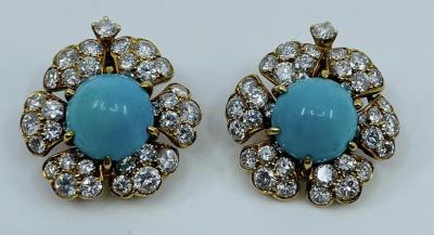 David Webb Turquoise David Webb Earrings