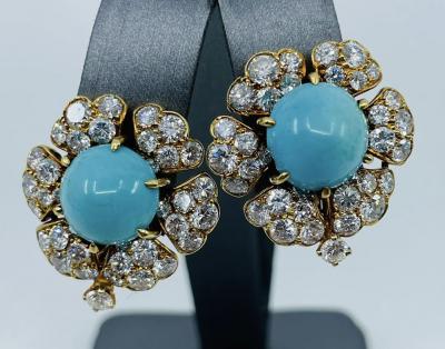 David Webb Turquoise David Webb Earrings