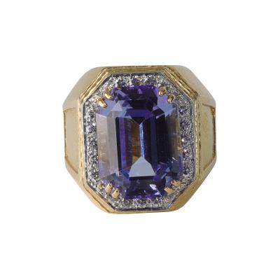 David Webb Webb Tanzanite and Diamond Ring