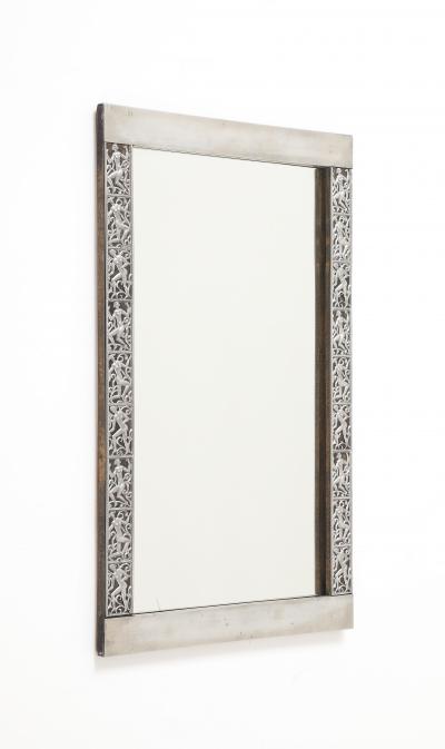 David Wretling A Swedish Pewter Mirror by David Wretling Circa 1920s