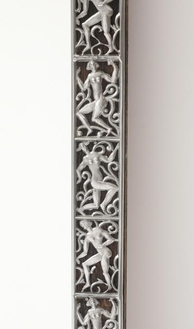David Wretling A Swedish Pewter Mirror by David Wretling Circa 1920s