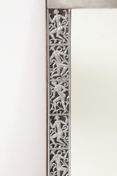 David Wretling A Swedish Pewter Mirror by David Wretling Circa 1920s