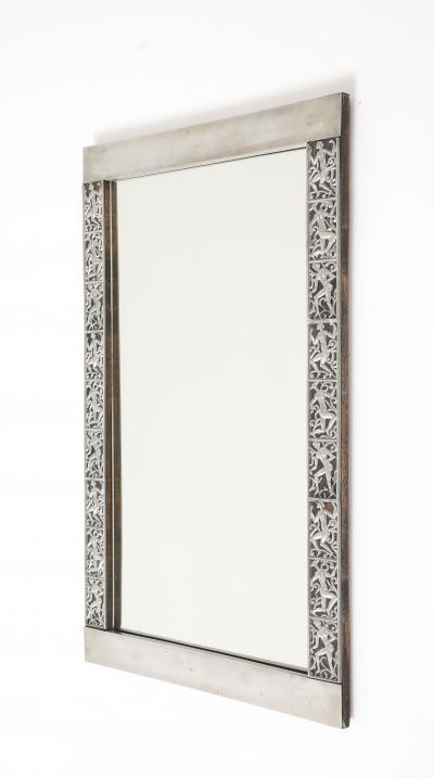 David Wretling A Swedish Pewter Mirror by David Wretling Circa 1920s