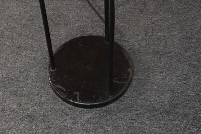 David Wurster Vintage Black Metal Three Fixture Floor Lamp with Shades by David Wurster