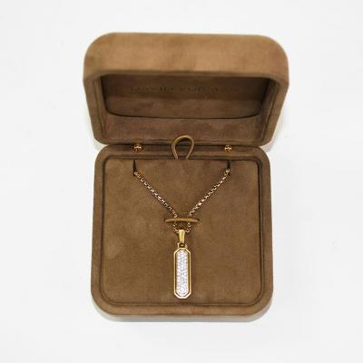 David Yurman 18K Yellow Gold David Yurman Streamline Diamond Pendant 24 3g