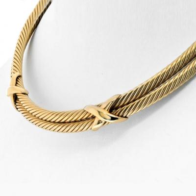 David Yurman DAVID YURMAN 14K YELLOW GOLD CABLE COLLAR NECKLACE