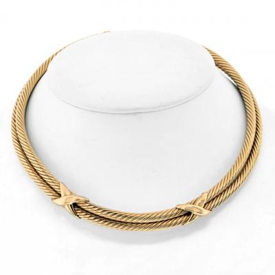 David Yurman DAVID YURMAN 14K YELLOW GOLD CABLE COLLAR NECKLACE