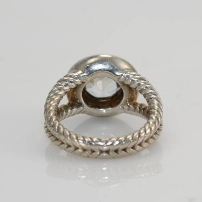 David Yurman David Yurman Sterling Prasiolite Diamond Ring 20tdw