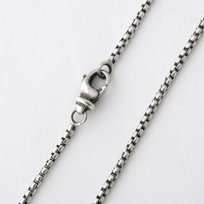 David Yurman David Yurman Sterling Silver Diamond Quatrefoil Disc Necklace