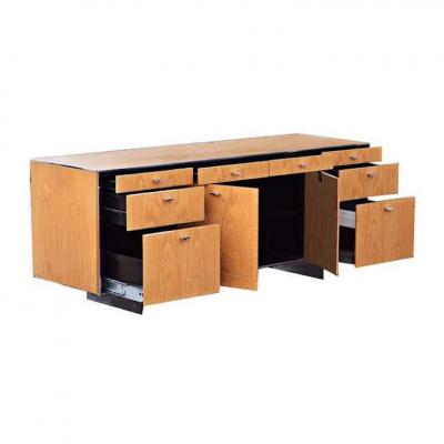 Davis Allen 5ft Davis Allen Oak Stainless Credenza