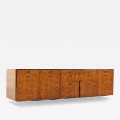 Davis Allen Davis Allen Mid Century Burlwood and Chrome Credenza