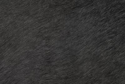 Daybed in Dark Ponyskin with Wooden Legs Europe 1940s