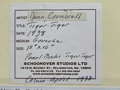 Dean Cornwell Love Story Chinese Couple Pearl S Buck Tiger Tiger Illustration