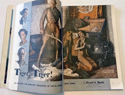 Dean Cornwell Love Story Chinese Couple Pearl S Buck Tiger Tiger Illustration