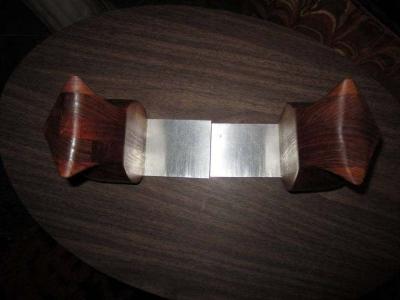 Deborah Bump Whimsical Pair of Walnut Signed Deborah Bump Owl Bookends Mid Century Modern