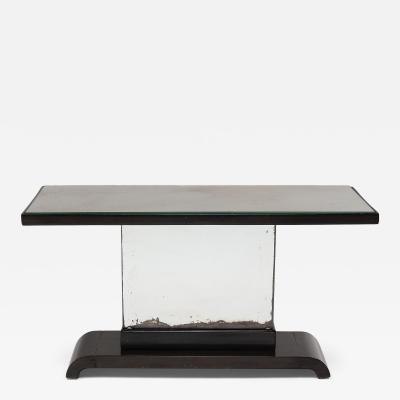 Deco Mirrored Pedestal Table