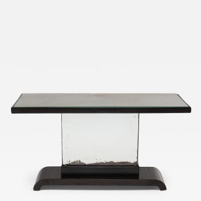 Deco Mirrored Pedestal Table