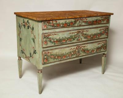 Decorated Venetian Neoclassical Commode