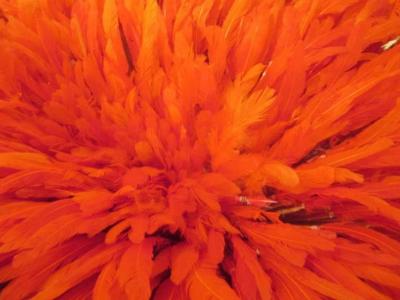 Decorative African Feather Headdress JuJu Hat