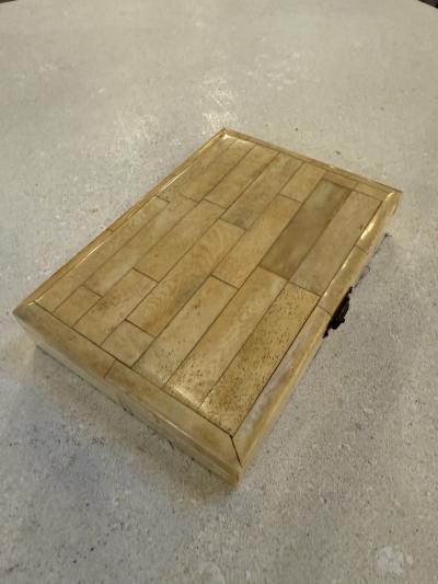 Decorative Box with Black Velvet Interior 1970s