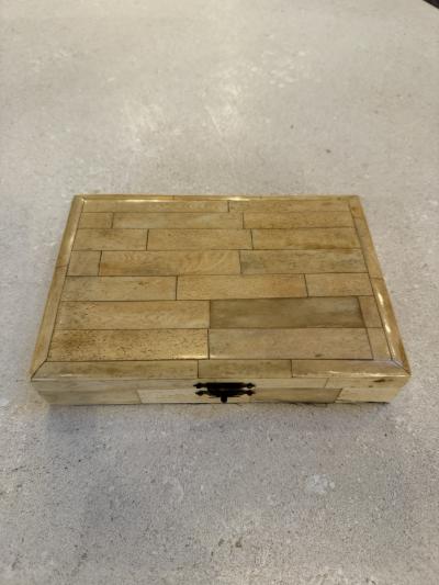 Decorative Box with Black Velvet Interior 1970s