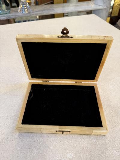 Decorative Box with Black Velvet Interior 1970s