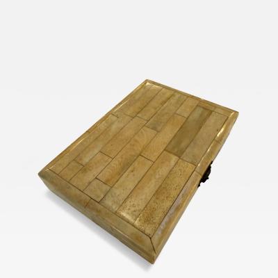 Decorative Box with Black Velvet Interior 1970s