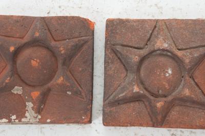 Decorative English Terra Cotta Star Bricks