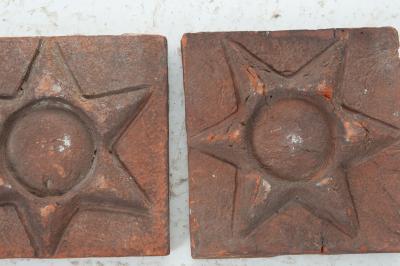 Decorative English Terra Cotta Star Bricks