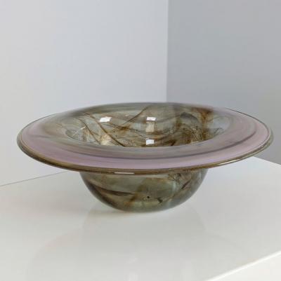 Decorative Glass Bowl in Smoky Colours Mikko Merikallio Studio Merikallio 1981