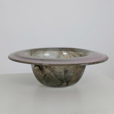 Decorative Glass Bowl in Smoky Colours Mikko Merikallio Studio Merikallio 1981