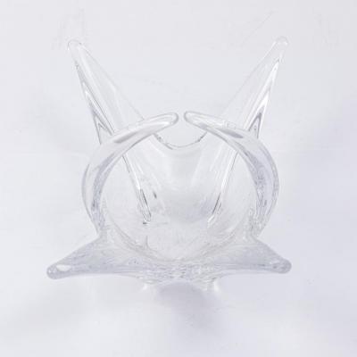 Decorative Glass Dish with Handle circa 1900