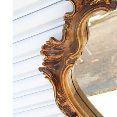 Decorative Gold Leaf Wood Mirror