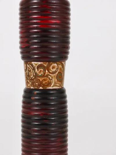 Decorative Kokeshi Doll Sculpture from Northern Japan Hand Painted Signed