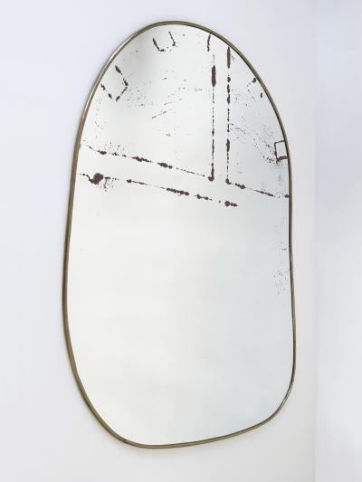 Decorative Mid Century Modern Asymmetric Wall Mounted Mirror Germany 1950s
