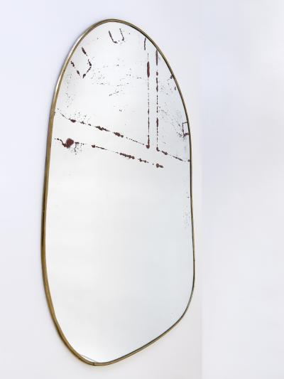 Decorative Mid Century Modern Asymmetric Wall Mounted Mirror Germany 1950s