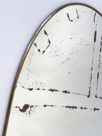 Decorative Mid Century Modern Asymmetric Wall Mounted Mirror Germany 1950s