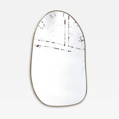 Decorative Mid Century Modern Asymmetric Wall Mounted Mirror Germany 1950s
