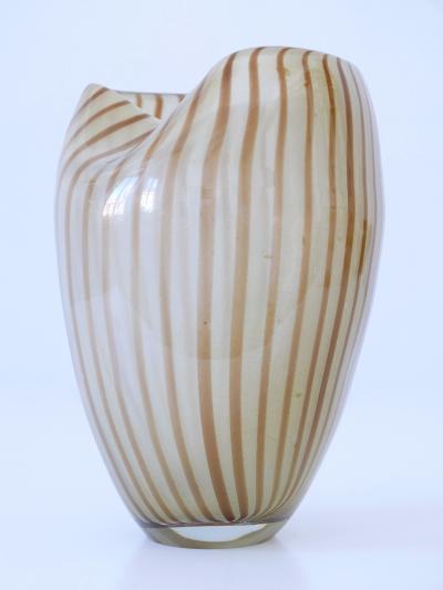 Decorative Mid Century Modern Murano Glass Vase Italy 1960s