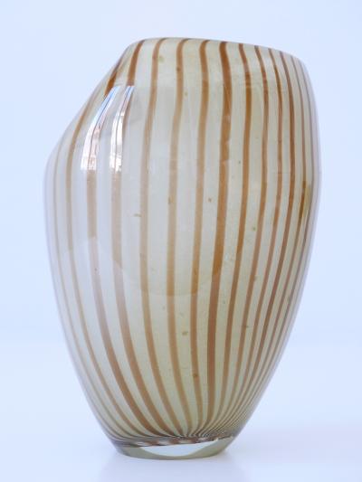 Decorative Mid Century Modern Murano Glass Vase Italy 1960s