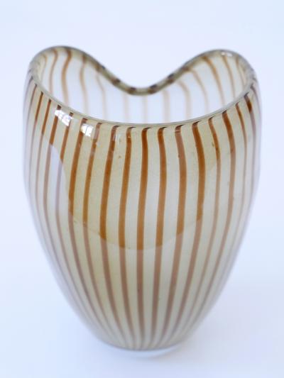 Decorative Mid Century Modern Murano Glass Vase Italy 1960s