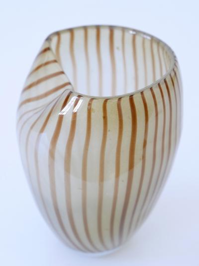 Decorative Mid Century Modern Murano Glass Vase Italy 1960s