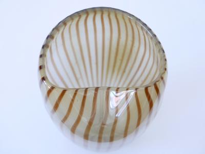 Decorative Mid Century Modern Murano Glass Vase Italy 1960s
