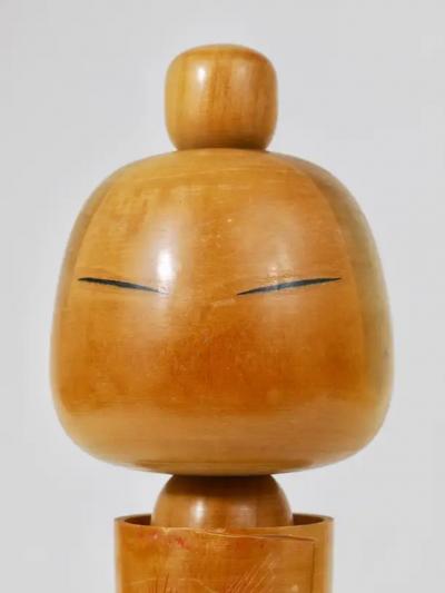 Decorative Sadao Kishi Kokeshi Doll Sculpture from Japan Hand Painted