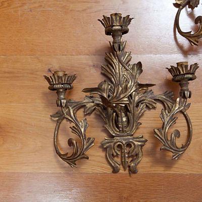 Decorative Three Light Wall Lights