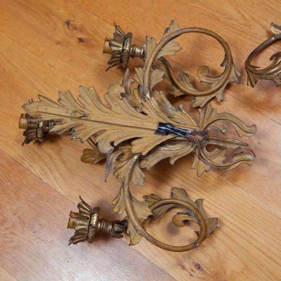 Decorative Three Light Wall Lights