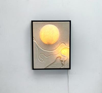 Decorative Wood Fiberglass Wall Panel Light